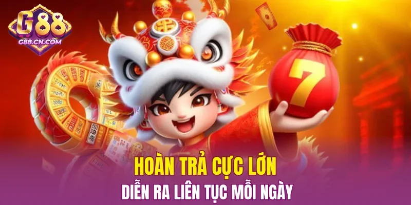 Hoàn trả cực lớn diễn ra liên tục mỗi ngày